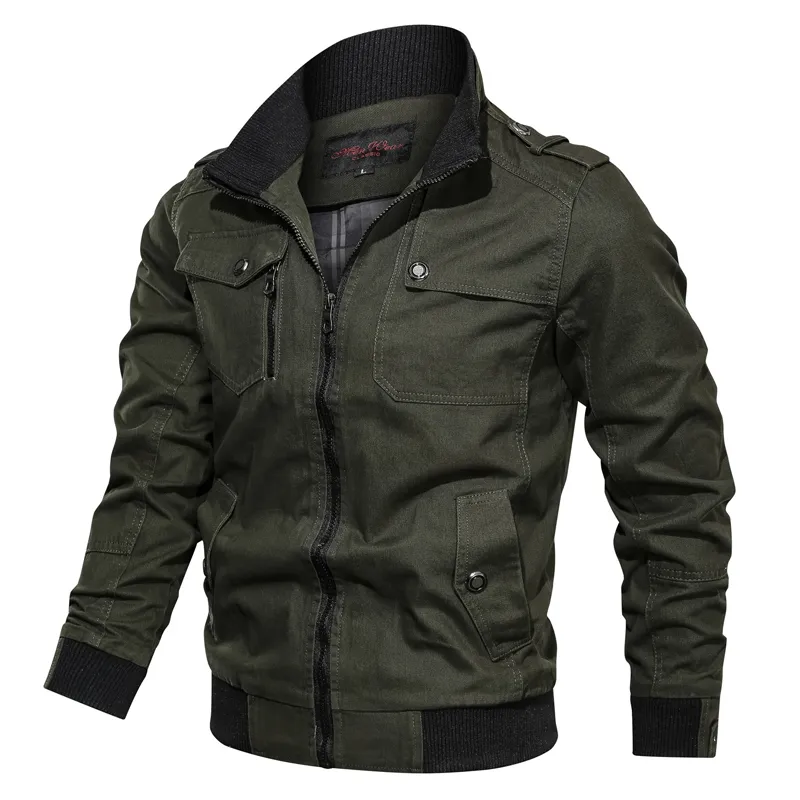 Fashion Varsity Jacket Men Coat Casual Solid Giacche militari Mens Zipper Coat Outwear Slim Fit Primavera Autunno Abbigliamento di marca 201127