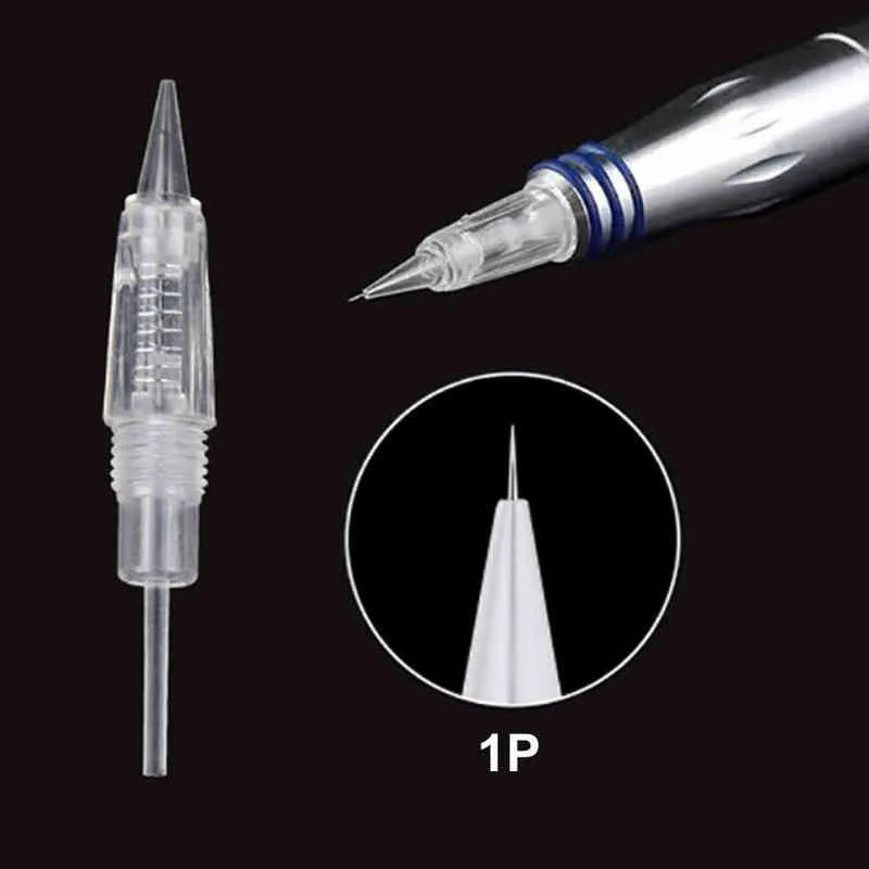 / 일회용 8mm 스크류 문신 바늘 카트리지 매력적인 자유 영구 마이크로 블레이드 미세 Microneedling 메이크업 211229