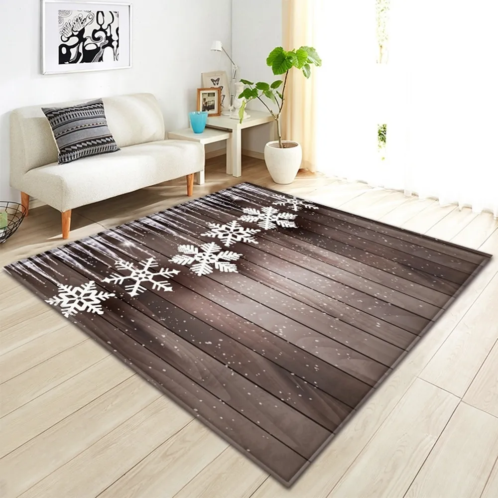 Living Barn Room Decoration Rug Home 3D Wood Grain Barn Non-Slip Carpet Hallway Floor Bedroom Bedside Mat 201214