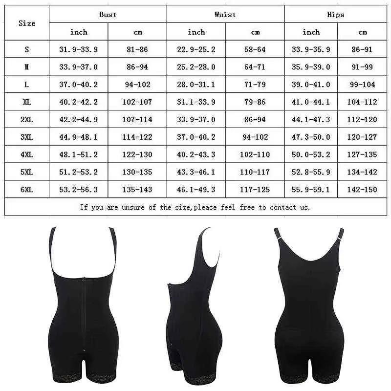 Fajas Colombianas Sexy Full Body Shaper Women Plus Size Tummy Control Underbust Corset Fashion Classical Shapewear Bodysuit 2112299794011