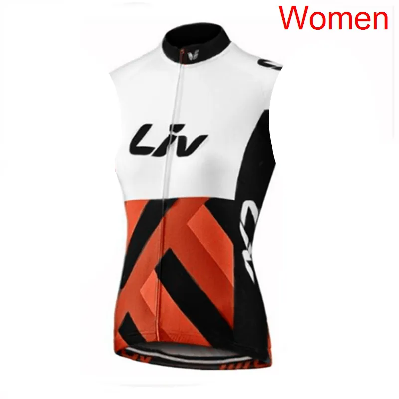 2021 Letnie oddychane damskie Jersey Pro Team Liv MTB Bike koszulka Szybka sucha rowerowa kamizelka bez rękawów mundur Y2102080243Z
