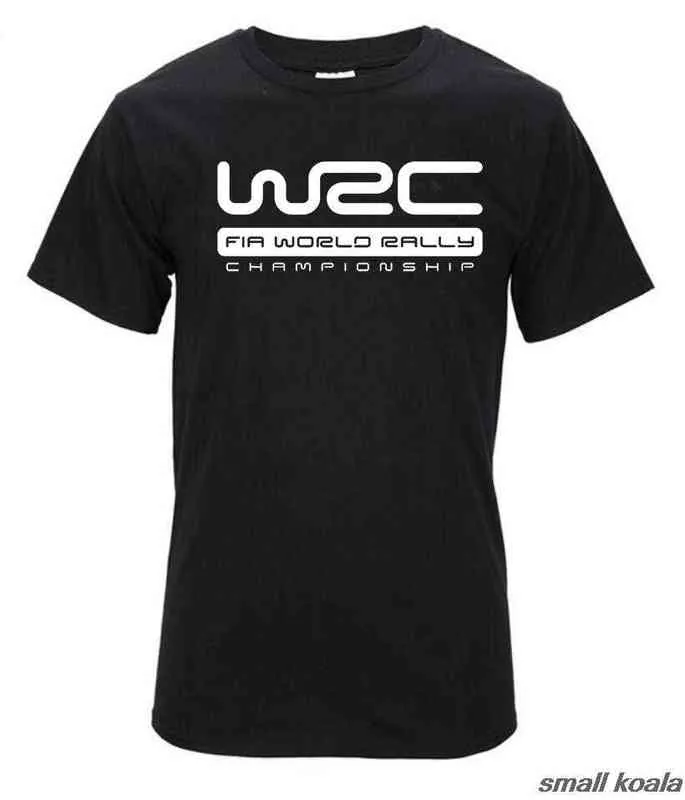 2017 새로운 프린트 티셔츠 유럽 및 미국 세계 랠리 챔피언십 WRC 스타일 짧은 소매 티셔츠 뜨거운 여름 티 탑 y220214