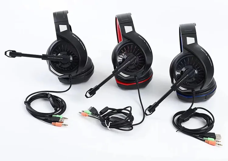 Internet Bar Computer Gaming Headset PC Gamer Headphones with Microphone