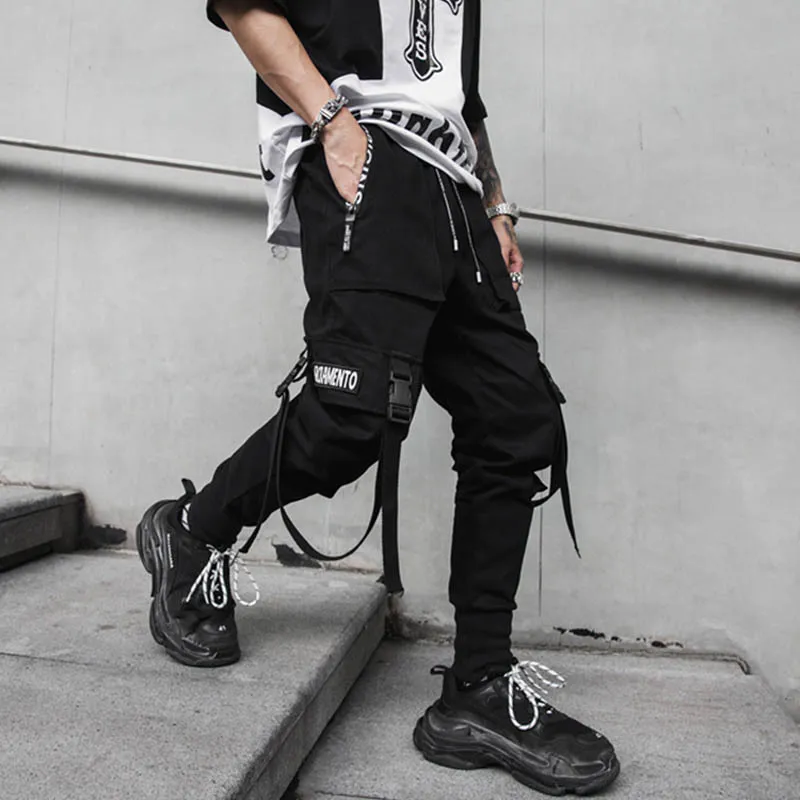 أبريل MOMO MEN NEW Spring Hip Hop Pants Club Singer Stage Stage Prouts Prouts Streetwear Awoggers Sweatpants Hombre 201118