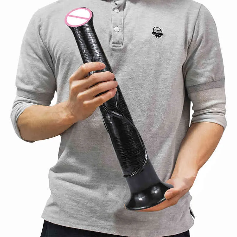 NXY Dildos 항문 장난감 Verbena 재미 플러그 슈퍼 두꺼운 부드러운 가짜 남성 남성과 여성 자위 장치 SM 성인 제품 0225