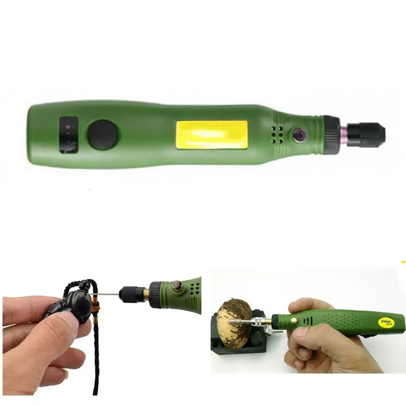 Laddningshastighet Mini Electric Grinder Nail Drill Polished Jade Kärngravering Maskin Handhållen Trä Micro Small Electric Drill 201225