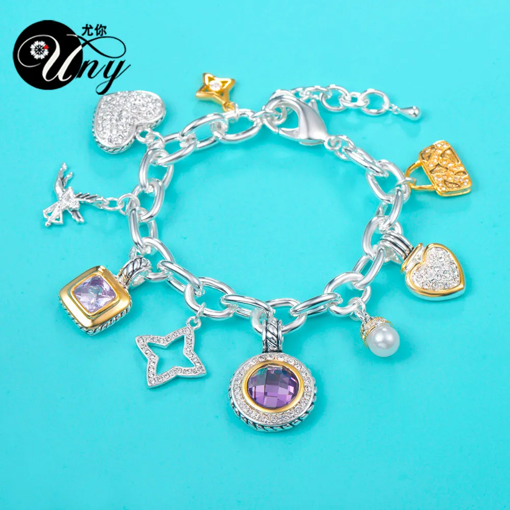 Uny Jewelry Bracelet Designer Brand David Inspirado Mujeres Pulseras de cable antiguo de San Valentín Regalo de Navidad Bracel2406