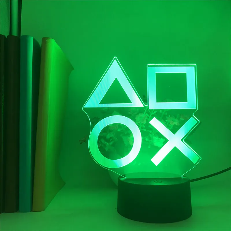 Game Icon Lamp Desk Setup Lighting Decor Atmosphere Neon Dimmable Bar Club KTV Wall Decoration Commercial Colorful Night Light 201028