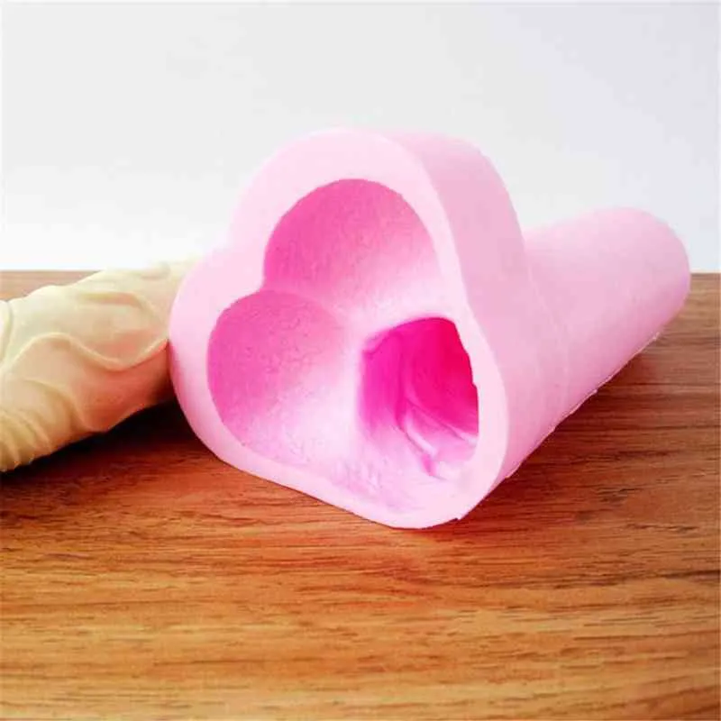 Uomini a forma di pene stampo in silicone sapone 3D adulti forma stampo la decorazione della torta resina di cioccolato candela di gesso sexy grande organo maschile H9158104