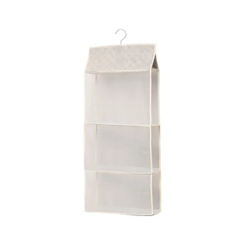Cajas de almacenamiento Bins 2 3 4 6 6 bolsillo Organizador de bolsas colgantes para armario bolso a prueba de polvo de bolso