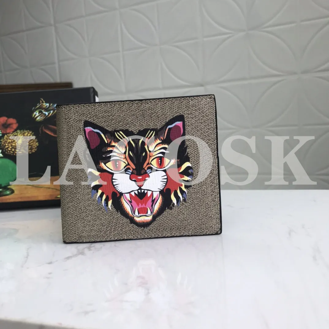 2022 Véritable cuir en cuir portefeuille Wesillette femme Bag de sac à main courte Animal tigre classique avec qualité supérieure à lèvre avec box214n