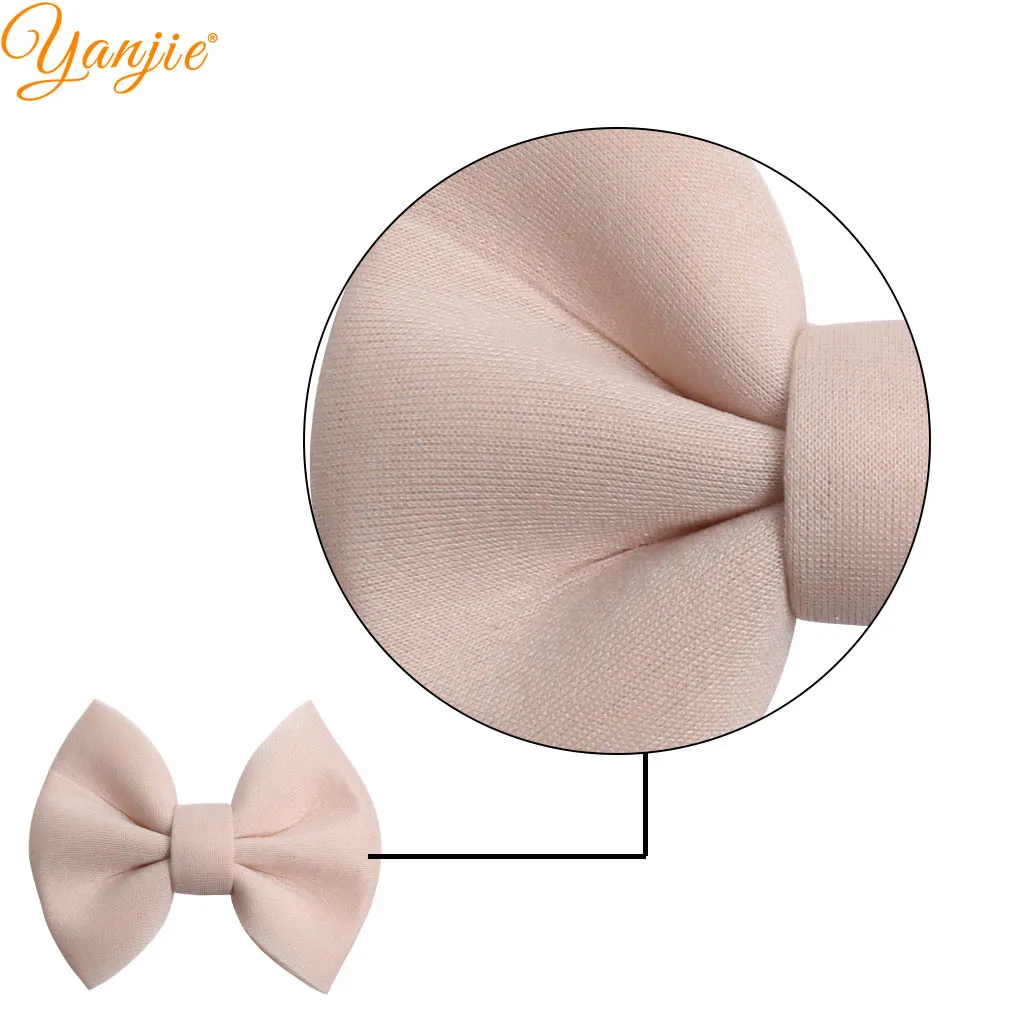 10 teile / los 4 '' Puff Haarbögen Für Mädchen Chic Puff Bogen Haarspangen Haarspange Kinder DIY Hairbow Winter DIY Haarschmuck LJ230s