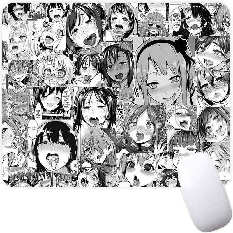 Japon Seksi Ahegao Anime Kız Büyük Oyun Mouse Pad Bilgisayar Mousepad Gamer Fare Mat Dizüstü Bilgisayar Mausepad Klavye Mat Masa Pad G226990848