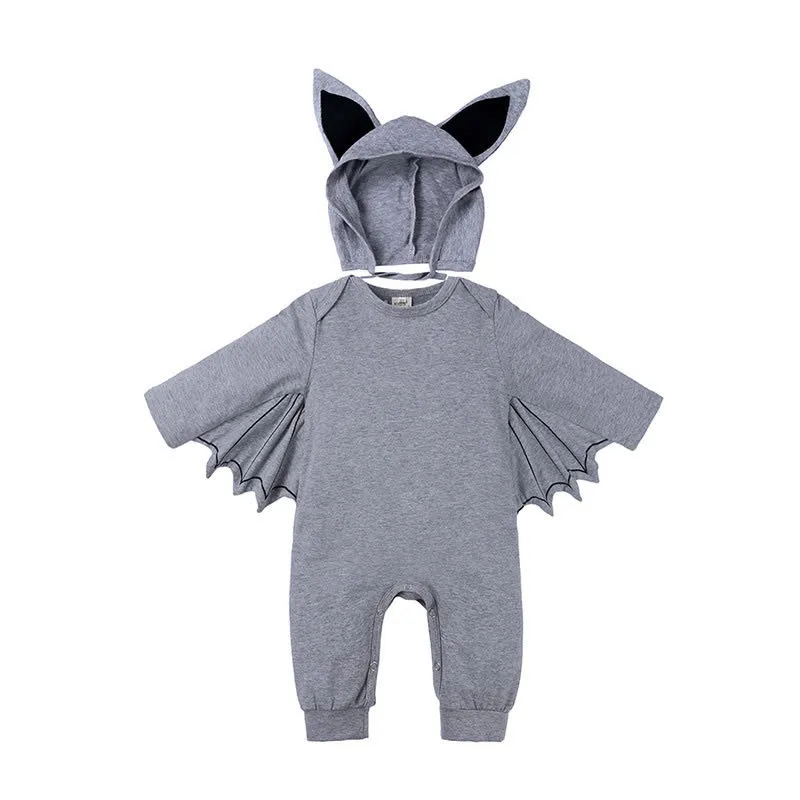Halloween Costume For Toddler Boy Girl Romper Ins Kid Funny HatBat Wig Jumpsuit Outfit Baby New Born Sleepsuit Overall Cloth 20102986048