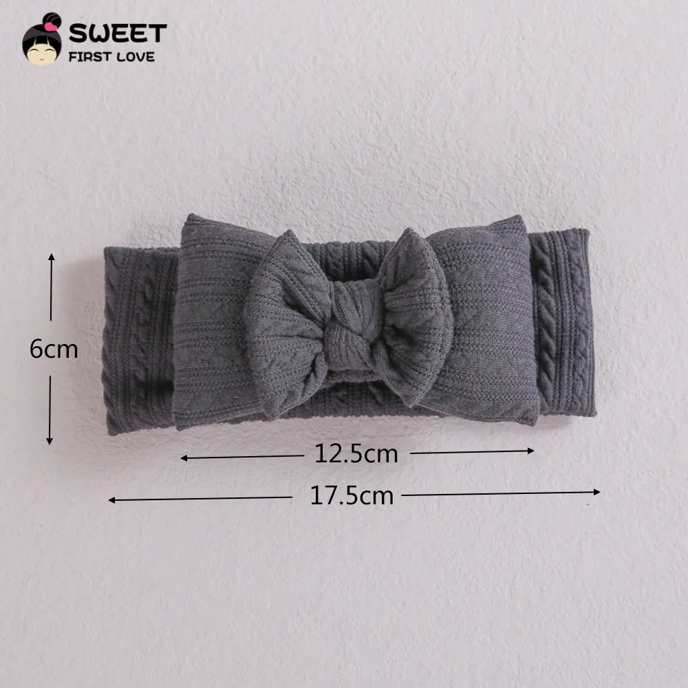 Новорожденные Детские повязки повязки Хлопок Bowknot Молоды для волос для детей Candy Color Simple Turban Geanie Bearie Симпатичные Аксессуары для волос