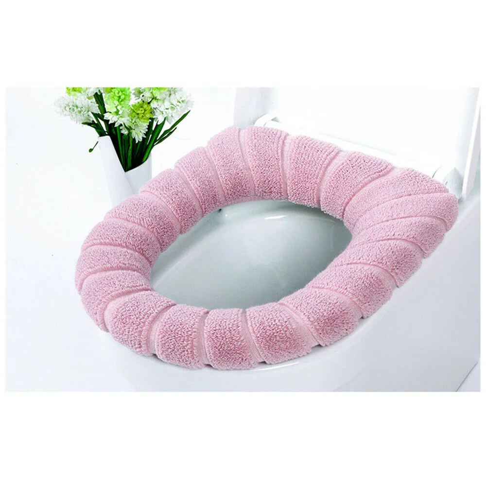 9 цветных ванной комнаты хранения CloseStool туалет теплый сиденье крышка сиденья мягкая подушка подушка зима теплый коврик моющийся домохозяйственный плюш
