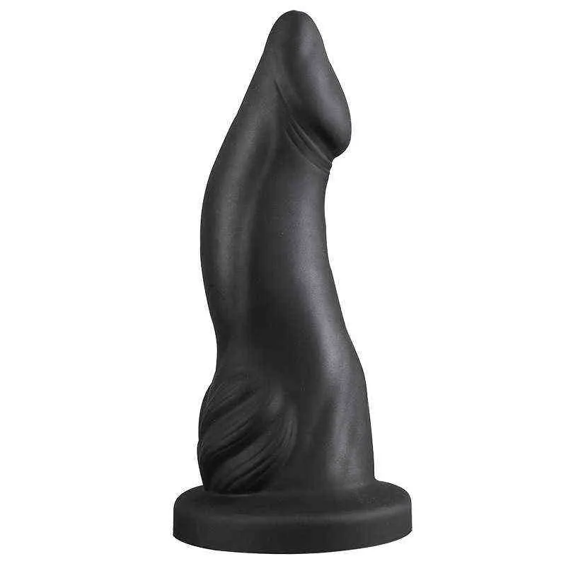 NXY Dildos Anal Toys Silicone Dolphin Posterior Plug Soft and Thick False Penis for Men Women to Stimulate G spot Sex Products with Masturbation Device 0225