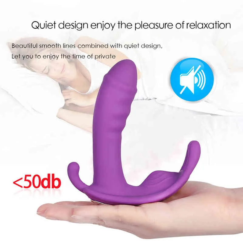 NXY Vibrateurs Consolador Vibrador Porttil De Mariposa Para Mujer Masturbador Inalmbrico Con Control Remoto Punto g Invisible Juguete Adultos 220110