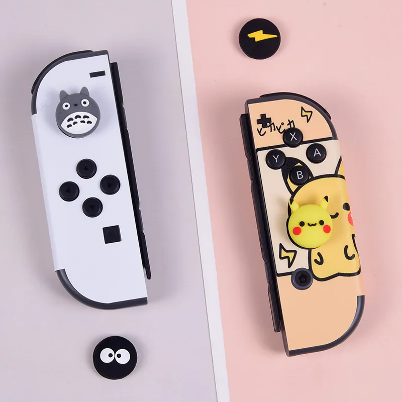 Adorabile berretto le bastoncini pollice la copertina del joystick switch nintendo ns joycon controller cabine impugnatura switch lite gamepad thumbstick9853694