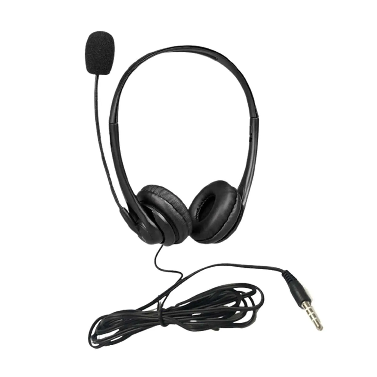 Kabelgebundenes 3,5-mm-Computer-Headset mit Mikrofon und Geräuschunterdrückung für Büro- und Geschäfts-Callcenter