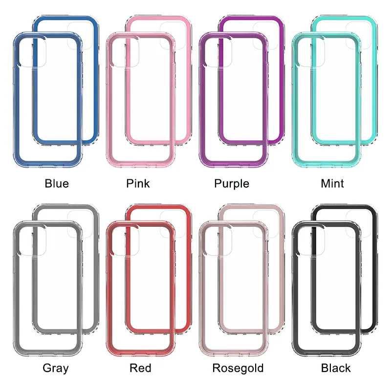 2 in TPU Shockproof Case For iPhone 12 Mini Pro 11 Pro Max Xs Xr For Google 4A 5G Pixel 5 Galaxy S20 FE For LG Velvet Mobile Phone Cases