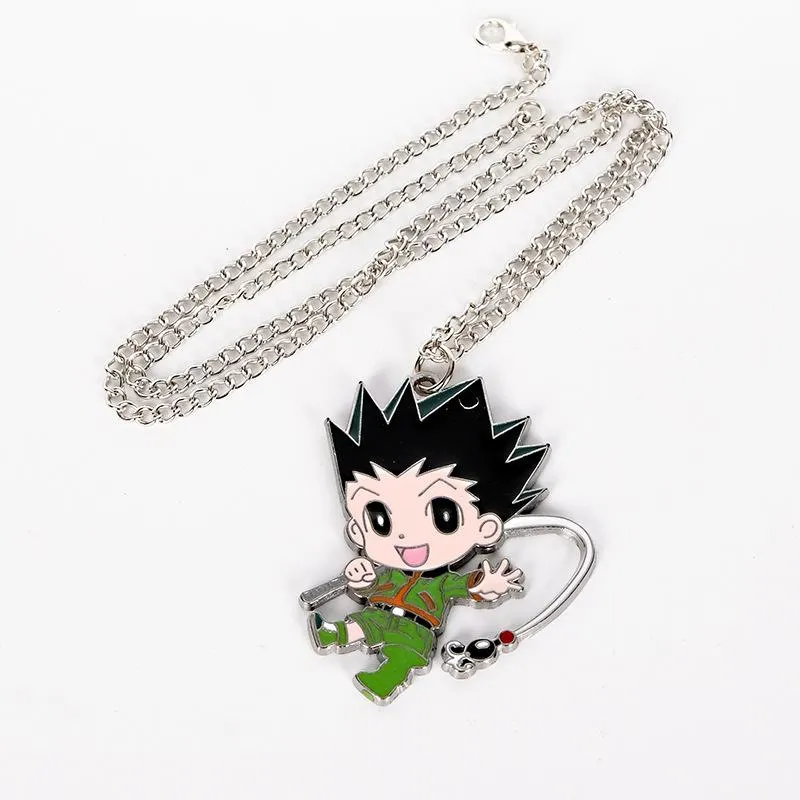 Anime x Sleutelhanger Gon Killua Zoldyck Kurapika Hisoka Metalen Figuren Sleutelhangers Voor Vrouwen En Mannen Mode Autosleutel Chain286y