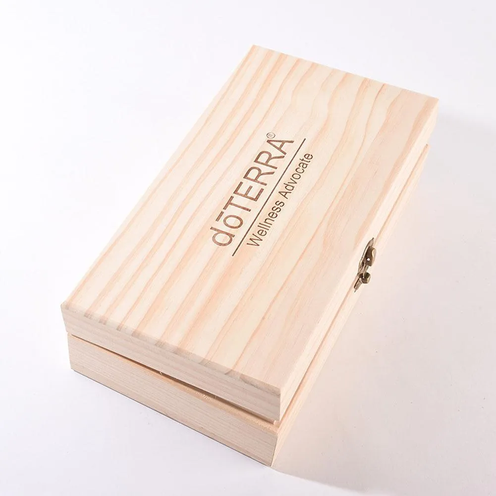 25 Grids Holz Aufbewahrungsbox Organizer Für Ätherisches Öl Tragetasche Aromatherapie Container Schatz Schmuck Aufbewahrungsbox T200104