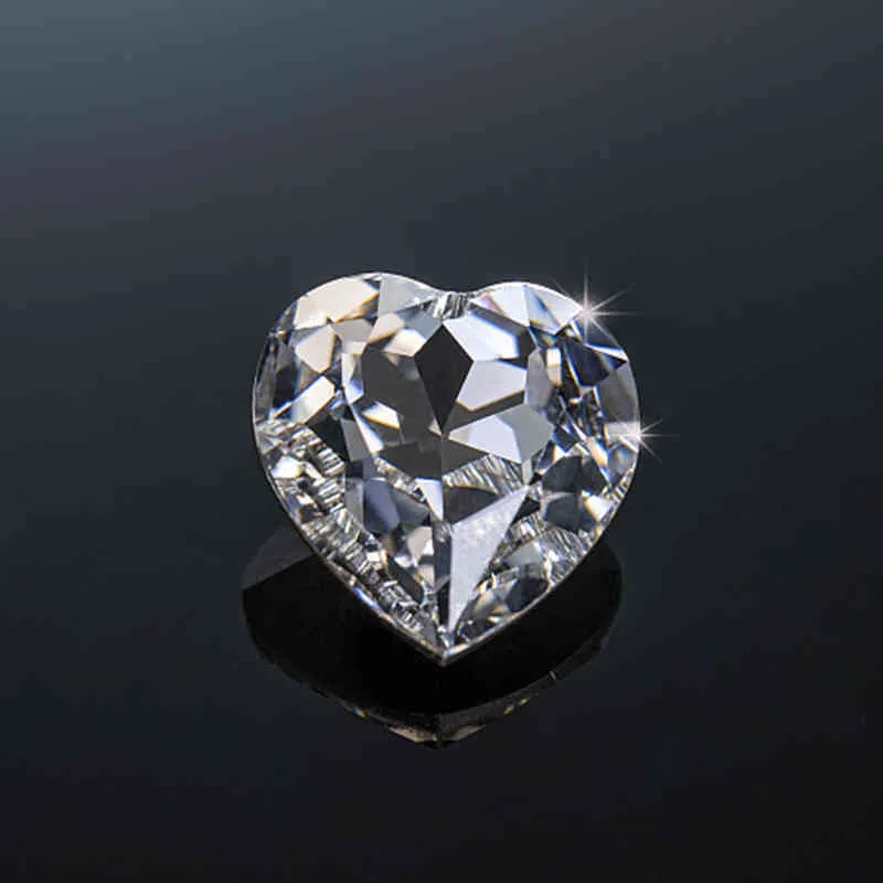 Szjinao 100% véritable 0.3ct à 4ct coeur forme pierres précieuses en vrac Moissanite pierre laboratoire cultivé diamant D couleur VVS1 gemmes anneau matériel