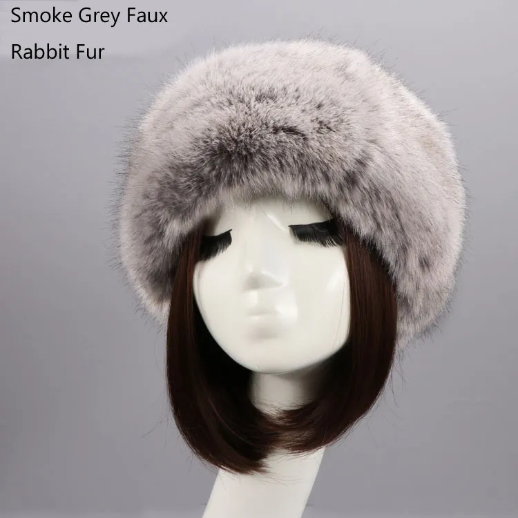 ZADORIN hiver chapeau mode fausse fourrure bandeaux pour femmes cache-oreilles russie casquettes moelleux casquette de neige casquette soviétique 201019338S