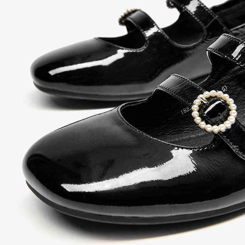 Damen-Lolita-Schuhe, flach, mit Doppelknöpfen und Schulterriemen, quadratische Zehenkappe, Mary Janis JK, handgefertigt, 2 9