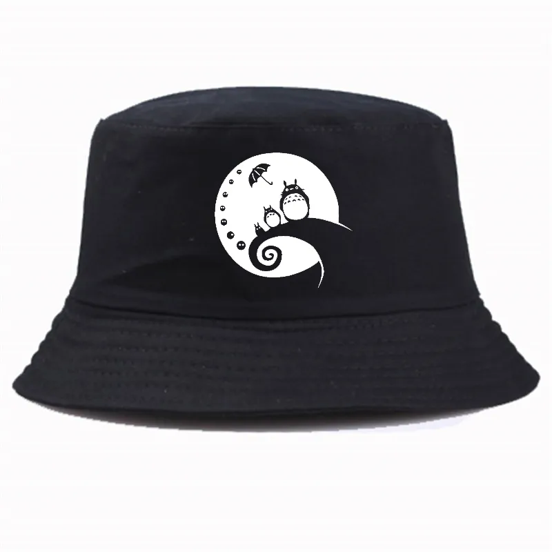Totoro Ghibli Harajuku Kawaii 버킷 모자 여름 캐주얼 브랜드 Unisex Fisherman Hat6577817