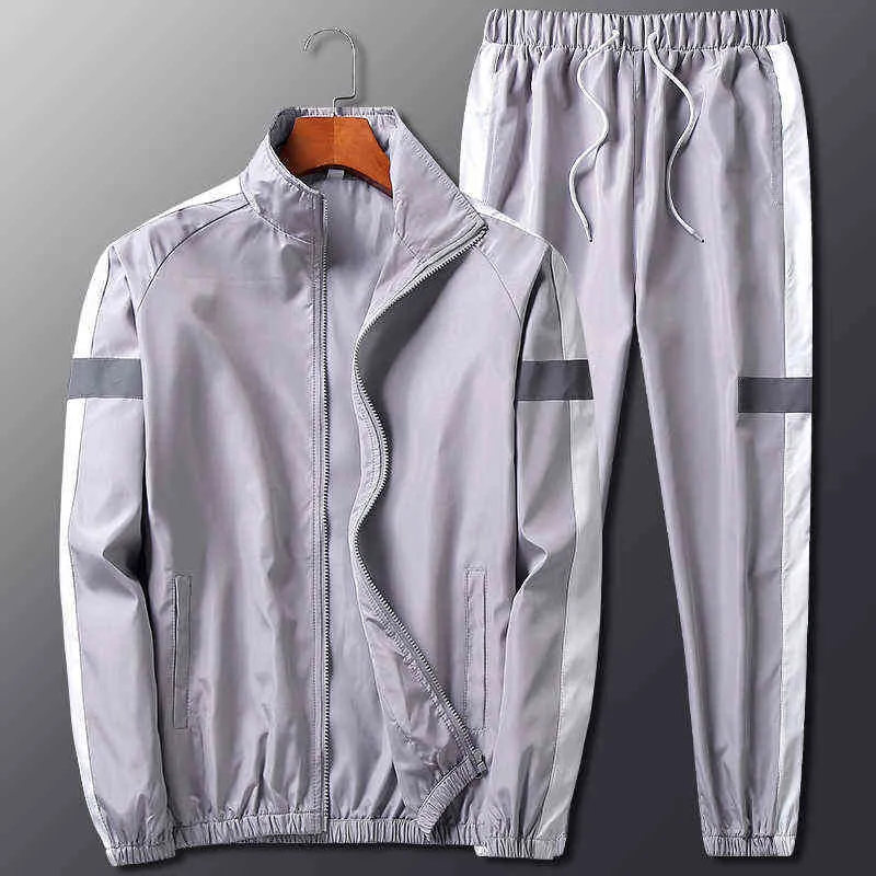 Hommes Survêtement À Capuche Tops Joggers Pantalon Ensemble Mâle Running Jogging Sportswear À Capuche Hommes Sweat Suit Workout 211230