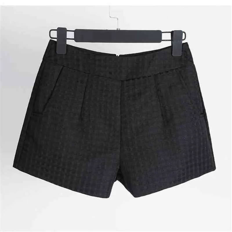 Ygyeeg street mode plaid shorts sommar godis färg vikar samlokalisering hög midja kvinnor lös design blixtlåsficka ny botten y220311