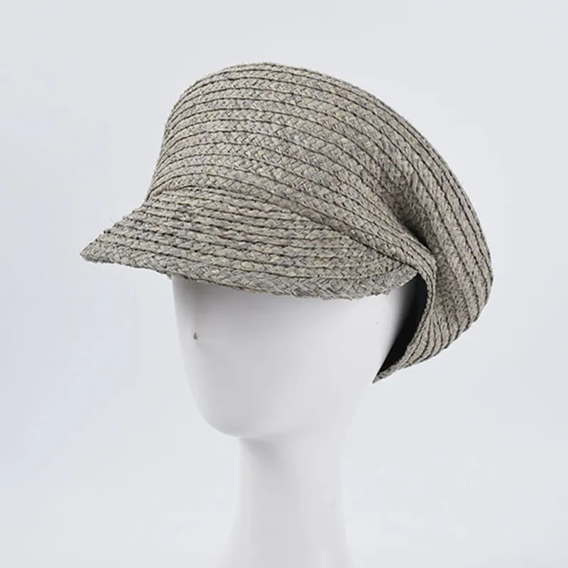 Ny kvinnlig retro veckad design Newsboy Hat Ladies Sunscreen åttkantiga hattar Elegant Tea Party Caps Women Baker Boy Hat 6 Färger Y2248M