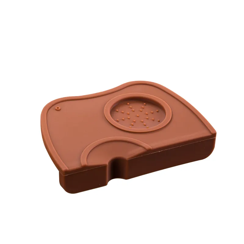 Tappetino antimanomissione caffè 58mm Strumento tappetino angolare manomissione caffè scanalato realizzato baristi con silicone alimentare non scivoloso C10303047