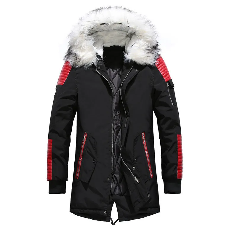 BOLUBAO Winter Brand Men Parkas Men's Fashion Casual Gruby ciepły parka męska wygodna futrzana kołnierz z kapturem Parka Parta 201209