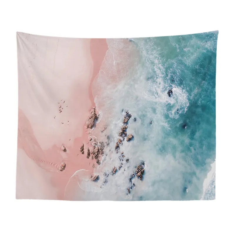 Fundo Taço de Tapestry Parede de Tapestry pendurado Bela Surf Beach Bedroom Sala de estar Bobertor Yoga Towel Towel Tonela T200601