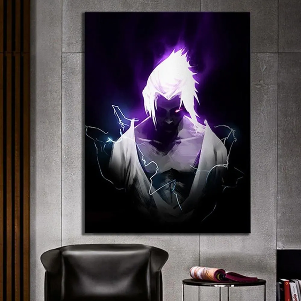 Affiche d'anime imprimé Uzumaki et Uchiha Sasuke Canvas Peinture pour la maison décor de chambre à coucher Image d'art mural non from