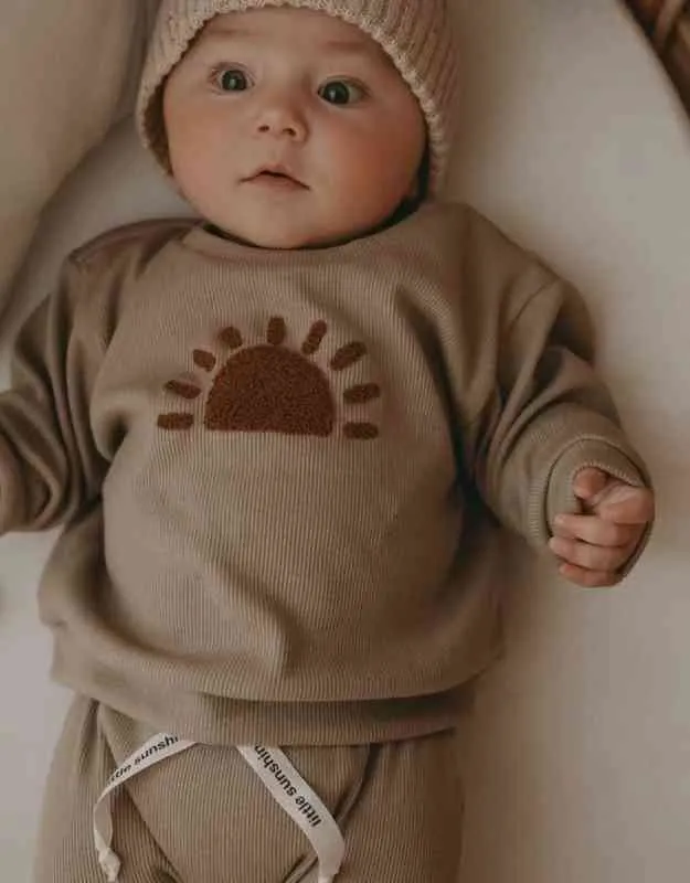 ファッションキッズ服セット幼児の男の子の女の子パターンカジュアルトップチャイルドルースズボン