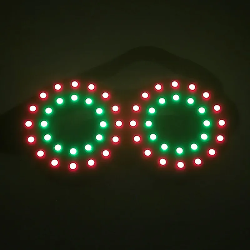 Accessoires de costumes Lunettes lumineuses LED Lunettes de fête Glow Lunettes lumineuses LED pour festival Halloween Carnaval Fête Dcor Enfants Adultes