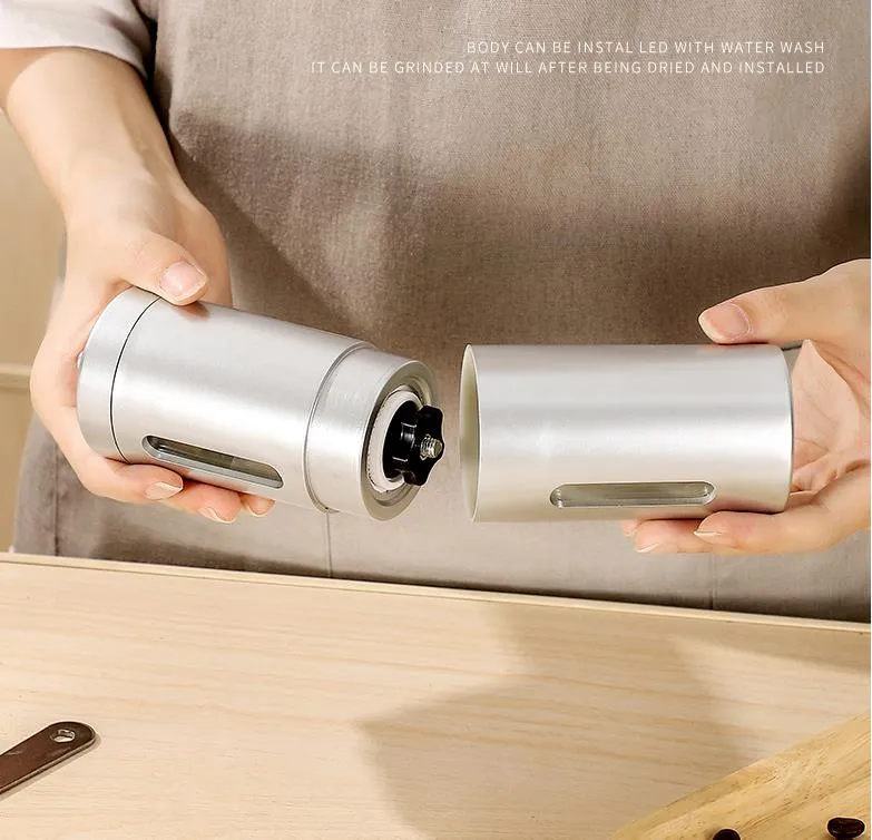 Portable Manual Grinders Stainless Steel Bean Grinding Miller Coffee Bean Mobile Coffee Grinder Hand Grinder