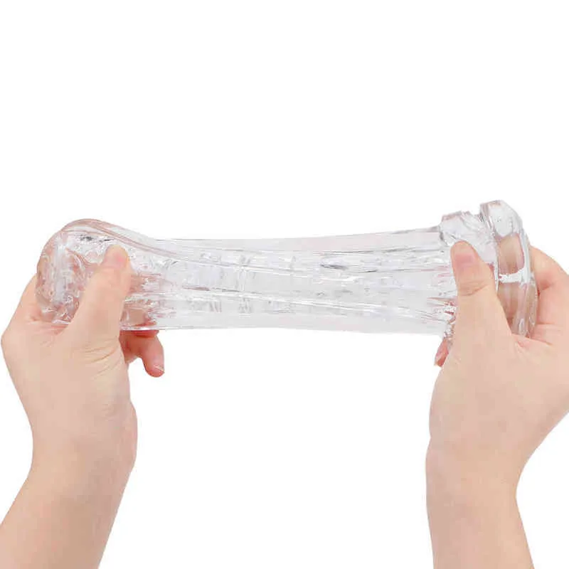 NXY Sex-Masturbatoren, 16 cm, transparente Gelee-Vagina, echte Muschi für Männer, Eichel, Saugen, Penispumpe, männlicher Masturbator, Spielzeug für Erwachsene, 18 Erotikprodukte, Shop 220127