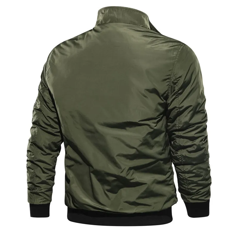 Jaqueta masculina jaqueta militar masculina jaqueta de bombardeiro aurumn winter masswearwear casual manga longa e casacos roupas masculinas mais tamanho 221006
