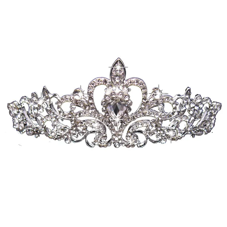 Gelin Mücevher Headdress Prenses Sahne Aksesuarları Muhteşem Kristal Elmas Stokta Hızlı Yüksek Kalite278f