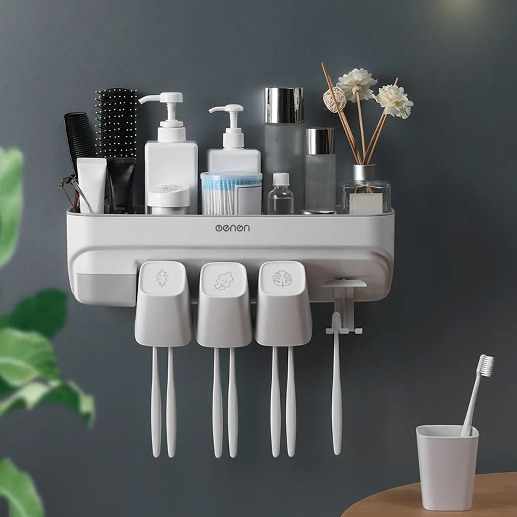 Porta di spazzolino dentio Despensatore Despensatore multifunzione bagno spazzolino accessori bagno Accessori dentifricio T200506