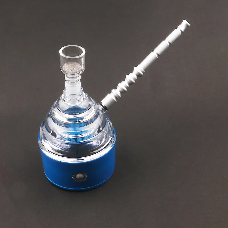 Electronic vacuum pipe new style glass hookah electric hair dryer plastic hookah glass pipe smoking accessories9645100