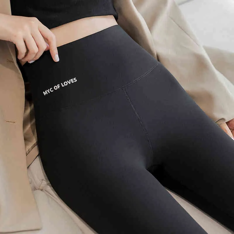 Women Winter Warm Fitness Leggings Super-thick High Stretch Wokrout Leggins High Waist Skinny Trousers Thicken Yoga Pants H1221