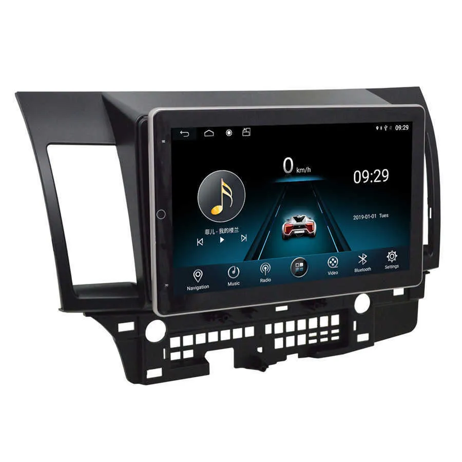 För Mitsubishi Lancer Android 8,1 Bil GPS-navigering Radio stereo Bluetooth WIFI / 3G / 4G