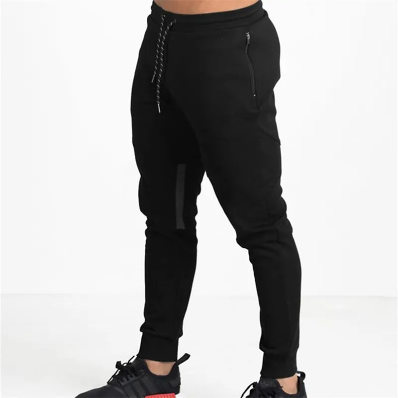 Mens Joggers Casual Byxor Fitness Män Sportkläder Tracksuit Bottoms Skinny Sweatpants Byxor Svart Gym Jogger Track Byxor LJ201103