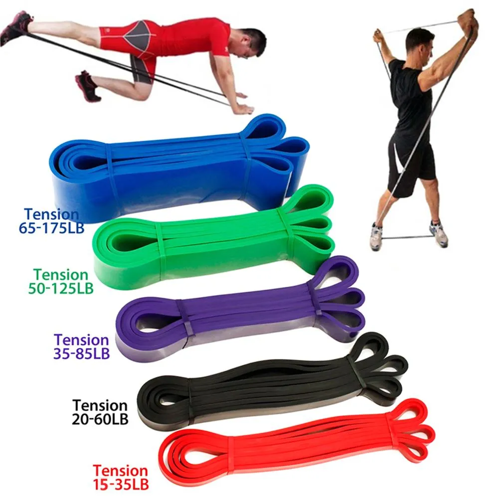 208 cm oporność zespołu Ćwiczenie elastyczne trening zespołu Ruber siła pilates sprzęt fitness trening expander unisex band4871766